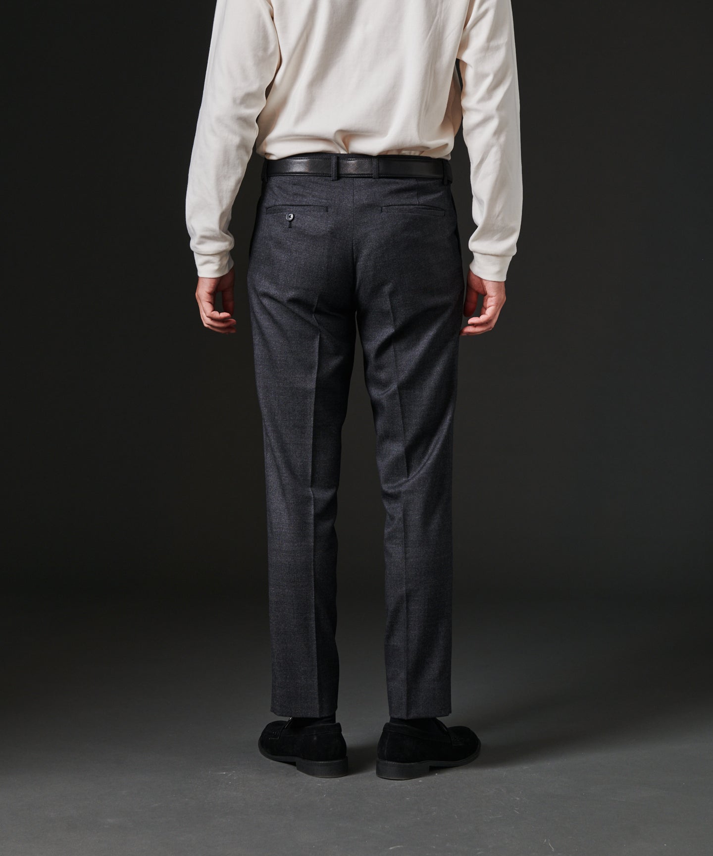 HIROKO KOSHINO TWバーズアイサイドシャーリングパンツ